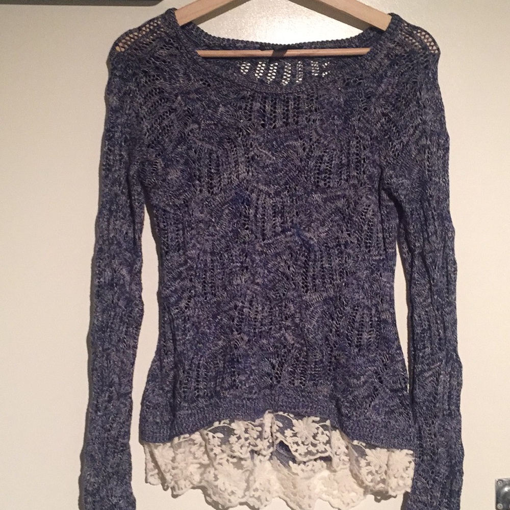 Blue knit INC sweater